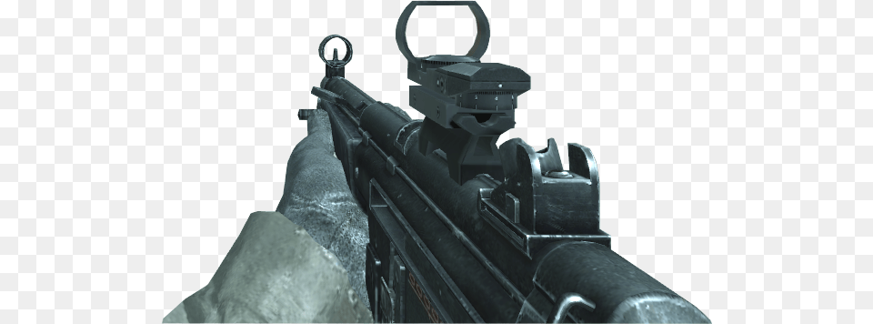 Red Dot Sight Cod4 Mp5 Red Dot Sight, Weapon, Firearm, Gun, Rifle Free Transparent Png
