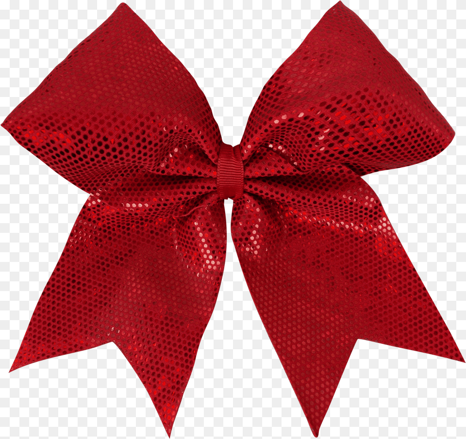 Red Dotted Sparkle I Love Cheer Hair Bow, Accessories, Formal Wear, Tie, Bow Tie Free Transparent Png