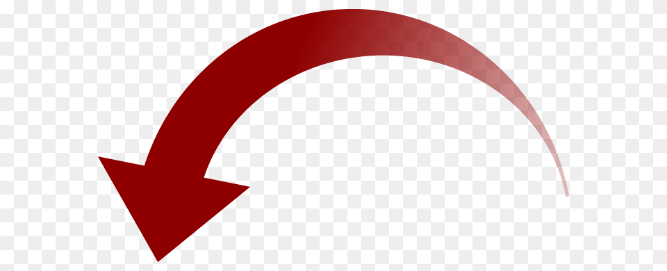 Red Down Arrow Transparent Transparent Background Curved Arrow, Logo Png Image