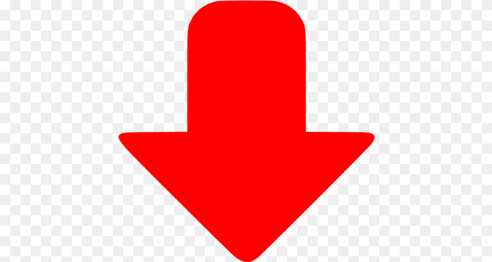 Red Down Icon Arrow Down Render, Clothing, Hat Png Image