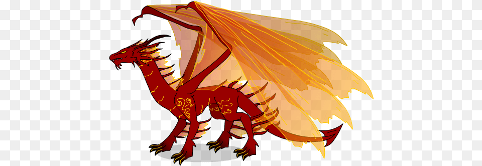 Red Dragon Figverse Wiki Fandom Red And Orange Dragon, Animal, Fish, Sea Life, Shark Free Png Download
