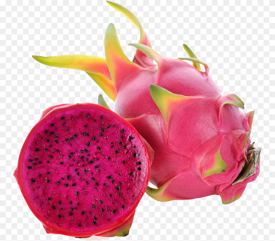 Red Dragon Fruit Pitaya, Food, Plant, Produce, Flower Free Transparent Png