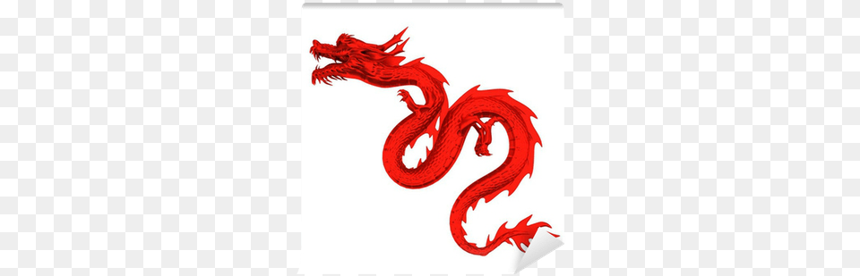 Red Dragon Head Left Top Wall Mural U2022 Pixers We Live To Change Dragon, Food, Ketchup Free Transparent Png