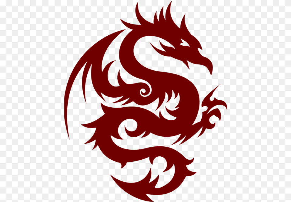 Red Dragon Logo 5 Tribal Dragon Tattoo, Person Png Image