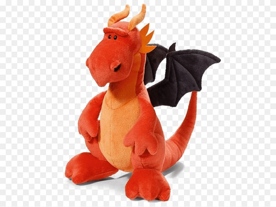 Red Dragon Transparent Background Orange Dragon Soft Toy, Plush Free Png Download