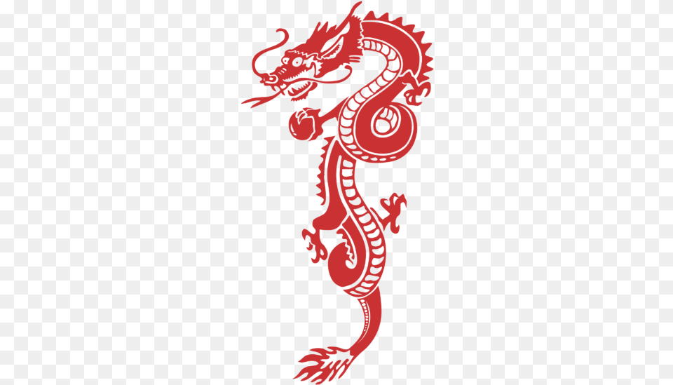 Red Dragon Transparent Vector Chinese Dragon, Person Free Png Download