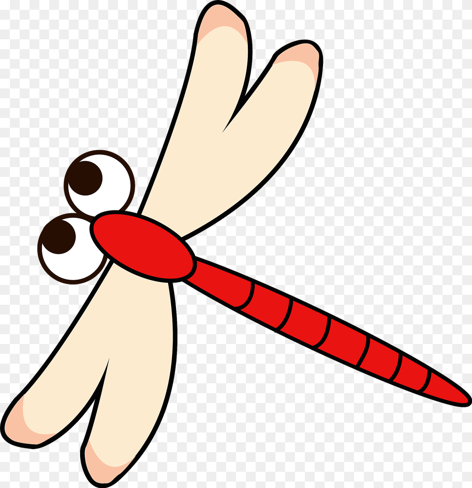 Red Dragonfly Insect Clipart, Animal, Invertebrate, Fish, Sea Life Png Image