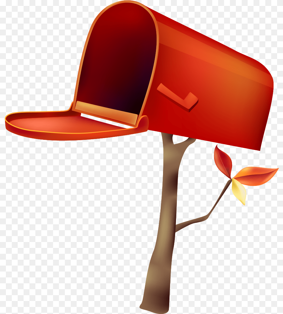 Red Drawing Letter Box Headgear Orange Image Drawing, Clothing, Hat, Mailbox Png