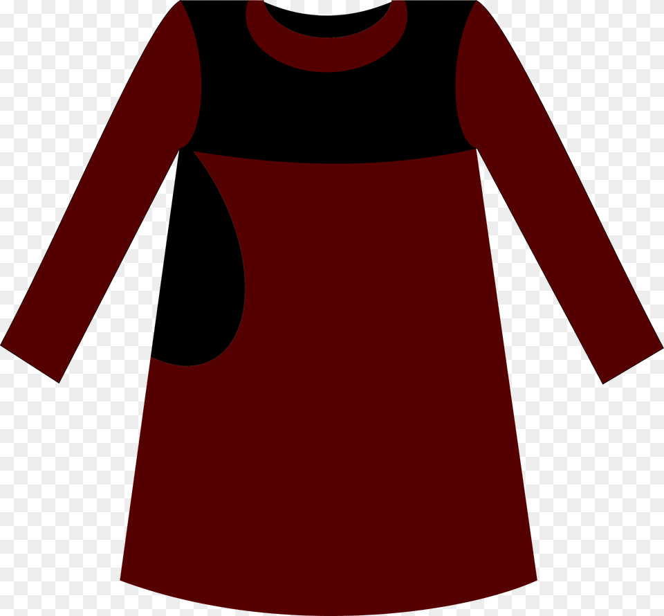 Red Dress Clipart, Clothing, Long Sleeve, Sleeve Free Transparent Png