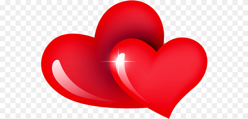 Red Dual Heart Background Love Whatsapp Double Heart Free Transparent Png