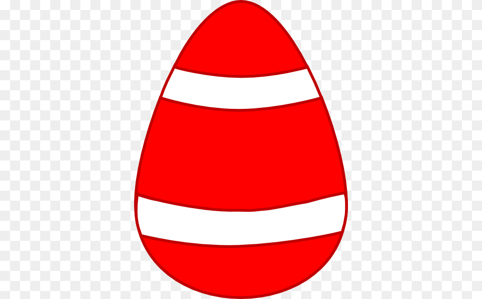 Red Egg White Curved Stripes Dark Red Border Clip Art, Easter Egg, Food, Clothing, Hardhat Png Image
