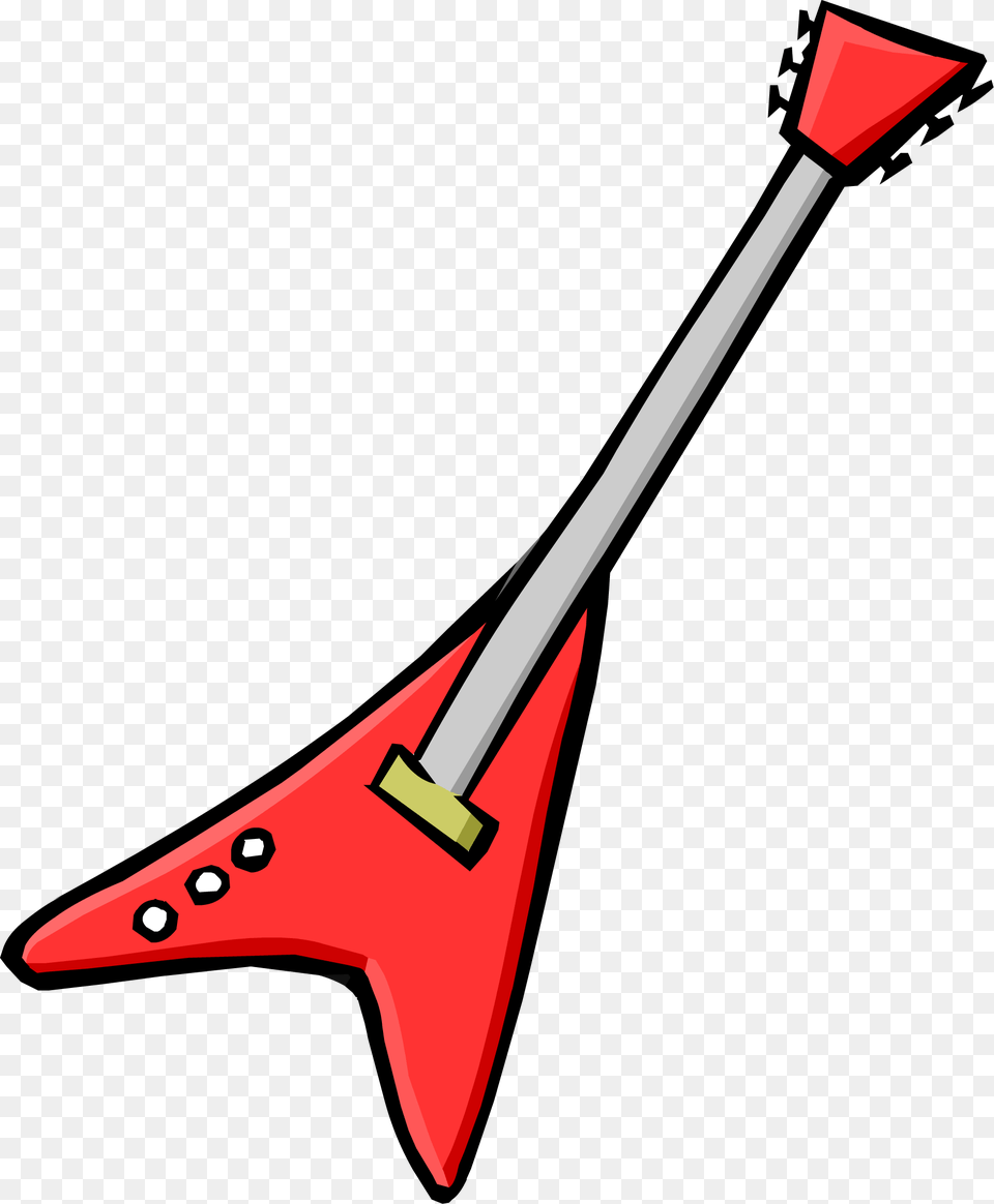 Red Electric Guitar Club Club Penguin Electric Guitar, Musical Instrument, Blade, Dagger, Knife Png