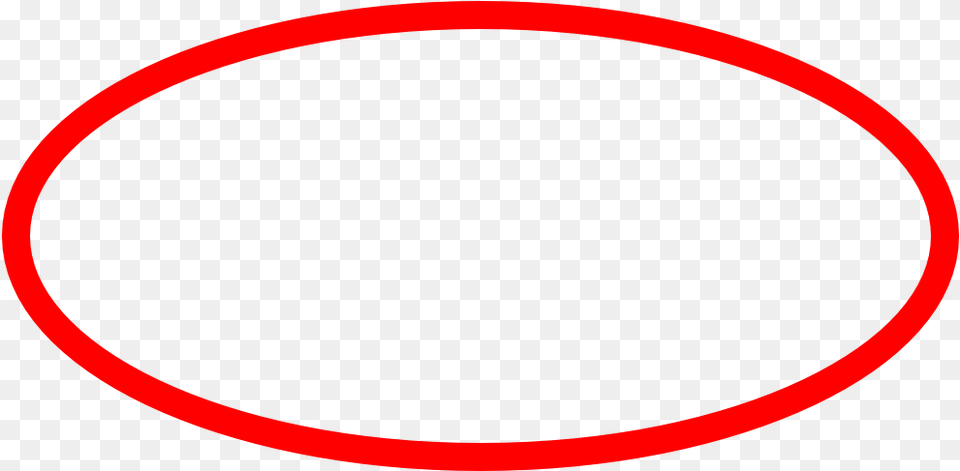 Red Ellipse Transparent Background Red Circle Vector, Oval Png Image