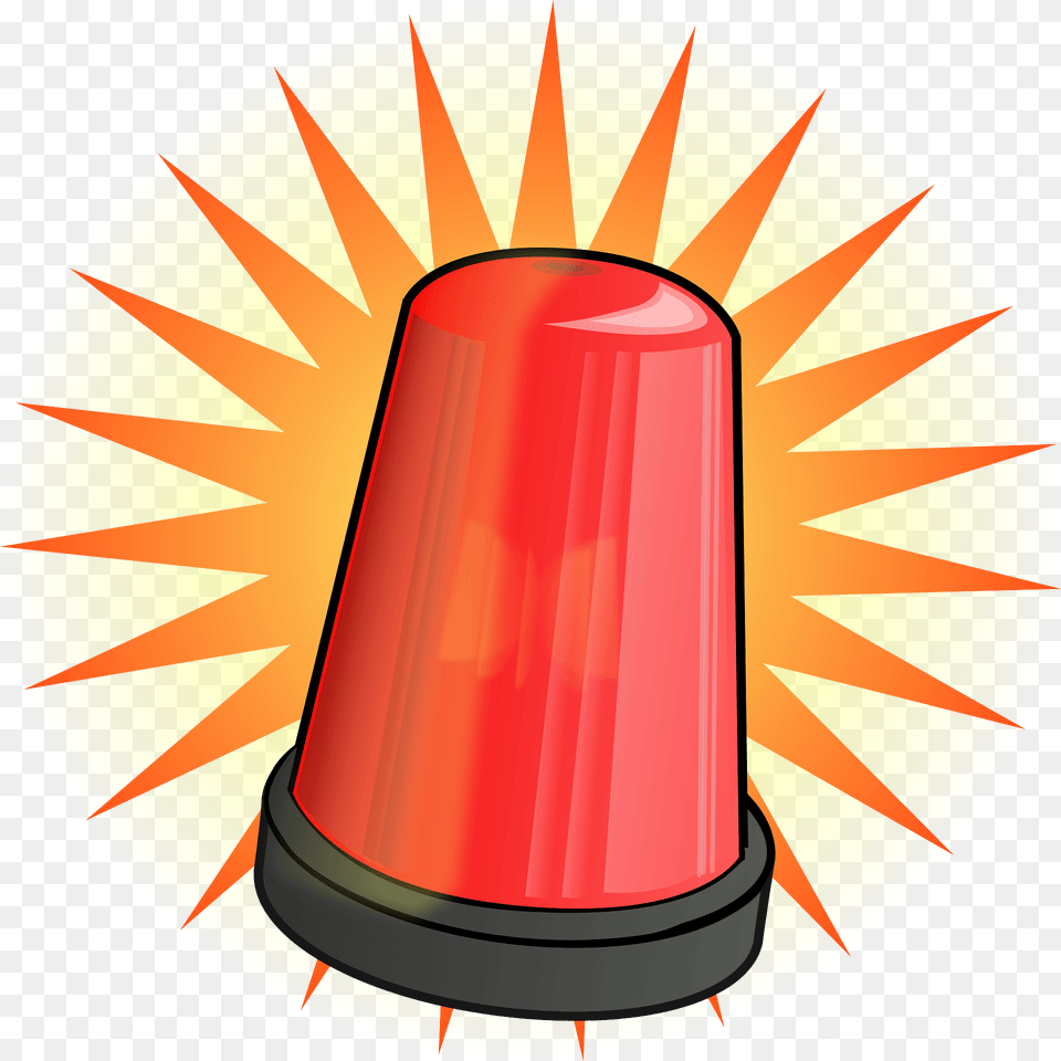 Red Emergency Light Strobing Clipart Free Png