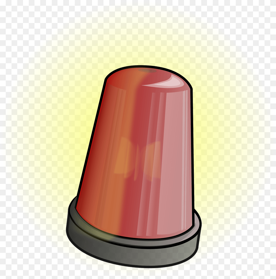 Red Emergency Vehicle Light Clipart, Cone Png