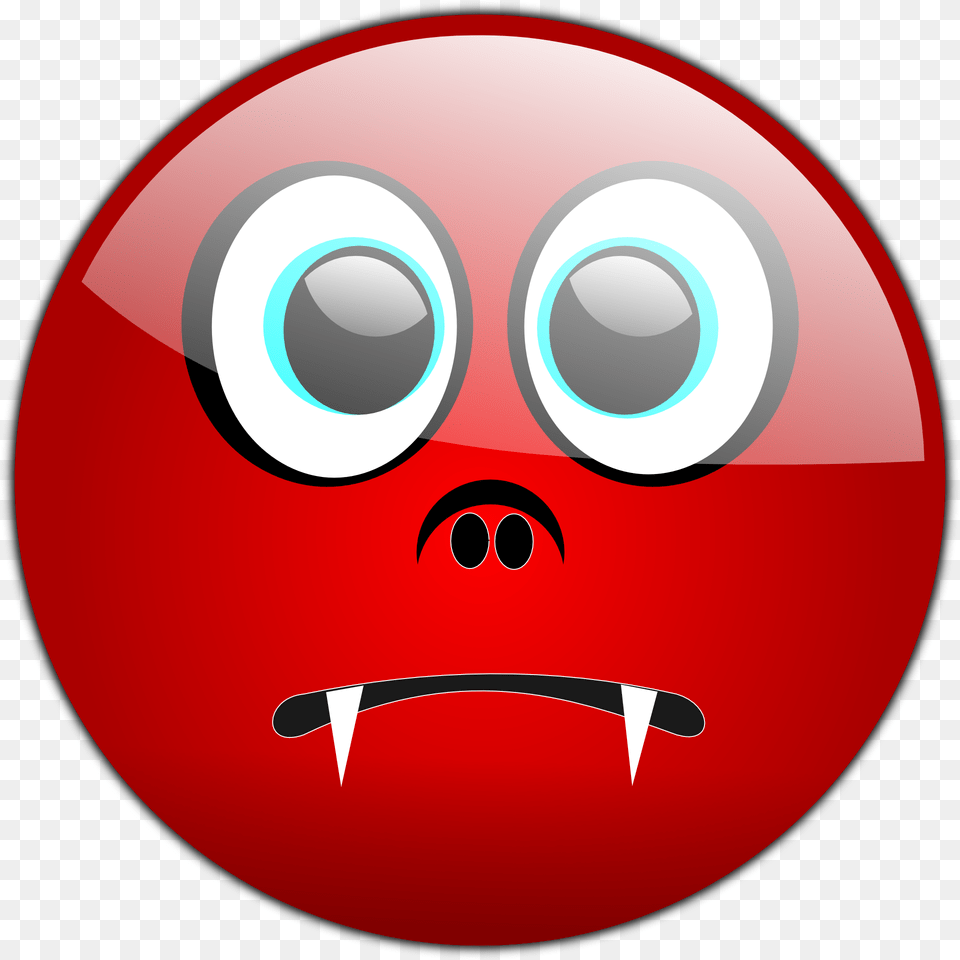 Red Emoji Faces Scared, Disk, Bowling, Leisure Activities, Sphere Png Image