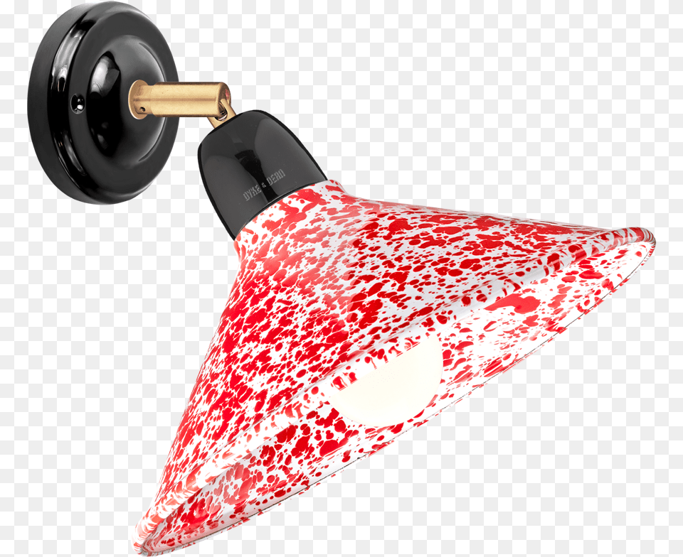Red Enamel Elbow Black Ceramic Lamp Earrings, Lampshade, Lighting, Smoke Pipe Free Png