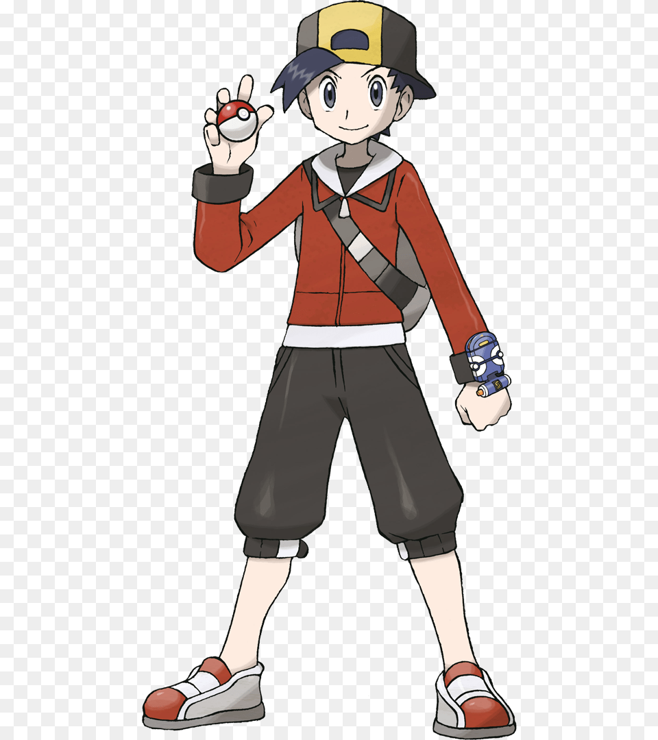 Red Ethan Pokemon Trainer Gold, Book, Publication, Comics, Male Free Transparent Png