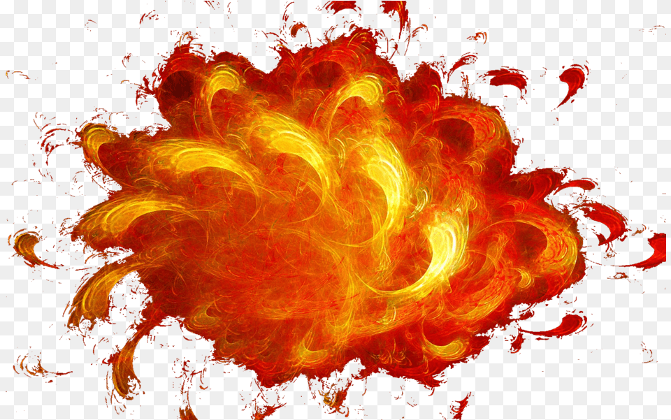 Red Explosion Fire Explosion, Flame, Pattern, Accessories, Person Free Png Download