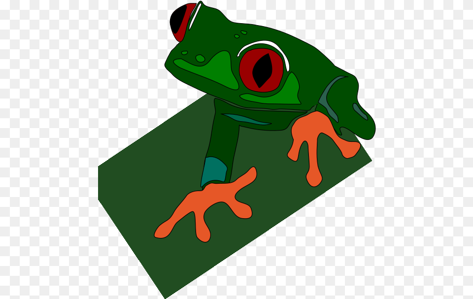 Red Eye Frog Svg Clip Arts Green Dart Frog Clipart, Amphibian, Animal, Wildlife, Tree Frog Png Image