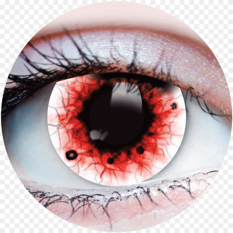 Red Eye Lens, Contact Lens, Person Free Png