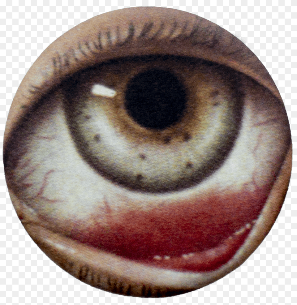 Red Eye Matte Button Winslow Dumaine Circle, Contact Lens Free Png