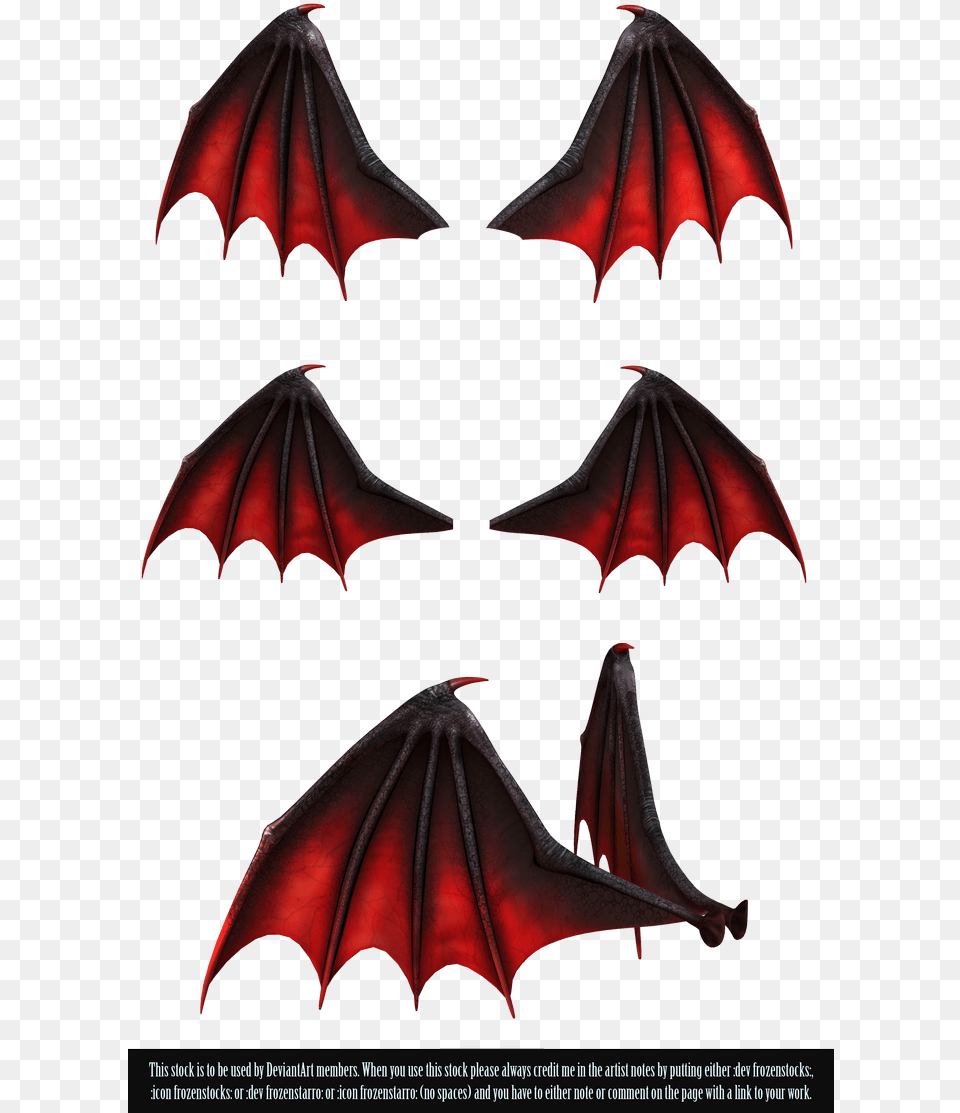 Red Eyes Devil Restricted Demon Wings By Black And Red Demon Wings, Animal, Wildlife, Mammal Free Png