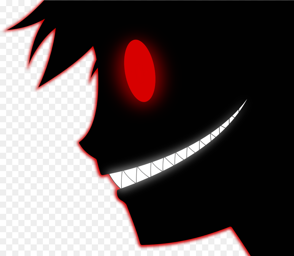 Red Eyes Silhouette Transparent Anime Boy Red Eyes, Sword, Weapon, Light, Astronomy Png Image
