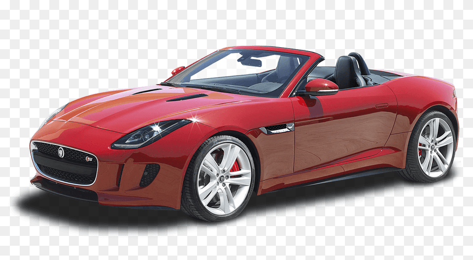 Red F Type Jaguar, Wheel, Car, Vehicle, Convertible Free Transparent Png
