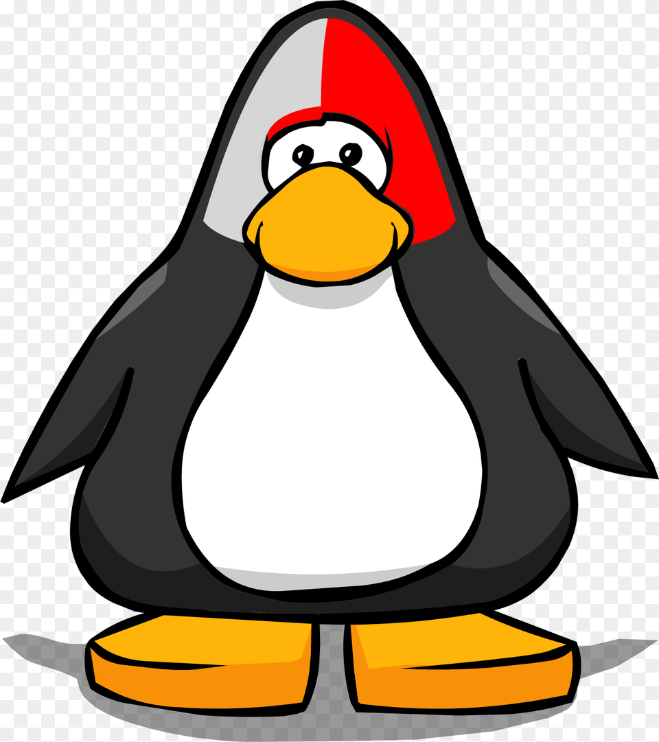 Red Face Paint From A Player Card Club Penguin Penguin Face, Animal, Bird, Fish, Sea Life Free Png