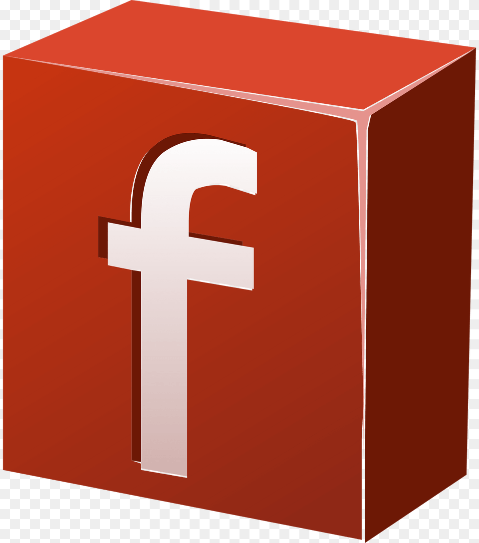 Red Facebook Tile Clipart, Mailbox Free Png Download