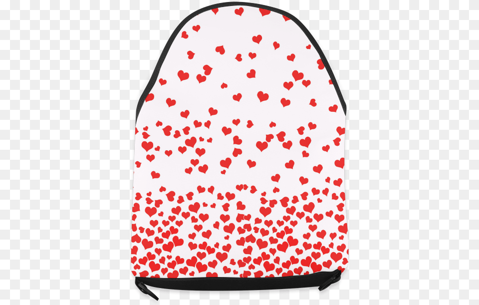 Red Falling Hearts On Pink Crossbody Bag Handbag, Backpack Png