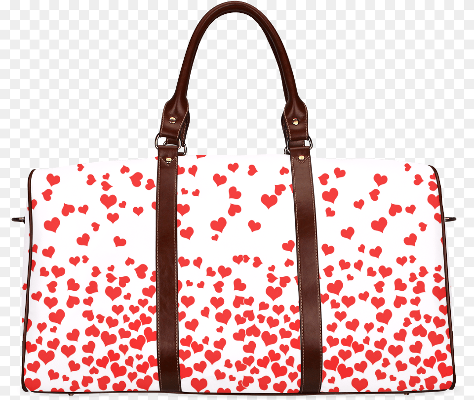 Red Falling Hearts On Pink Waterproof Travel Bagsmall Harry Potter Travel Bag, Accessories, Handbag, Purse, Tote Bag Free Png Download