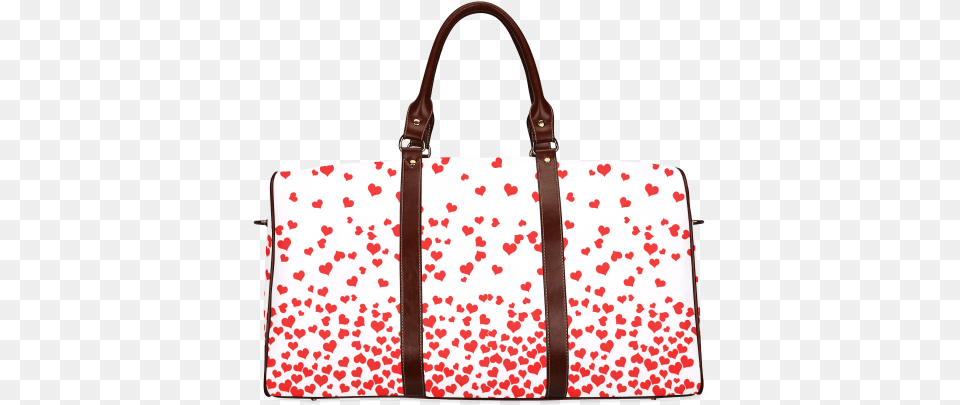 Red Falling Hearts Tie Dye Travel Bags, Accessories, Bag, Handbag, Purse Png
