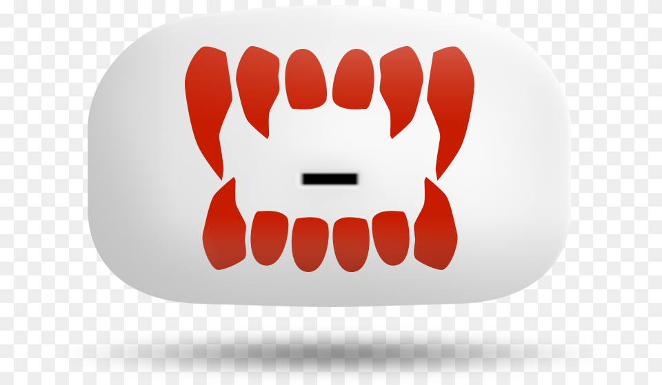 Red Fangs White V Emblem, Body Part, Hand, Person Free Transparent Png