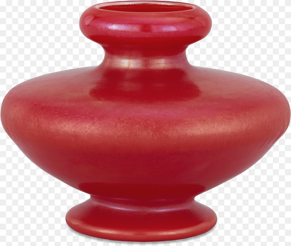 Red Favrile Vase By Tiffany Studios Vase, Jar, Pottery Png