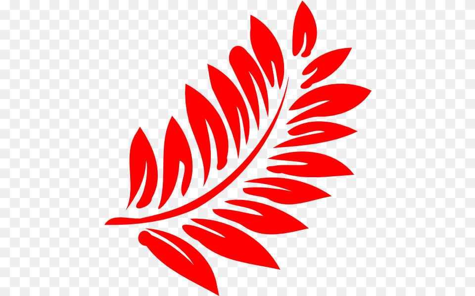 Red Fern Leaf Lilo And Stitch Flowers, Art, Floral Design, Graphics, Pattern Free Png