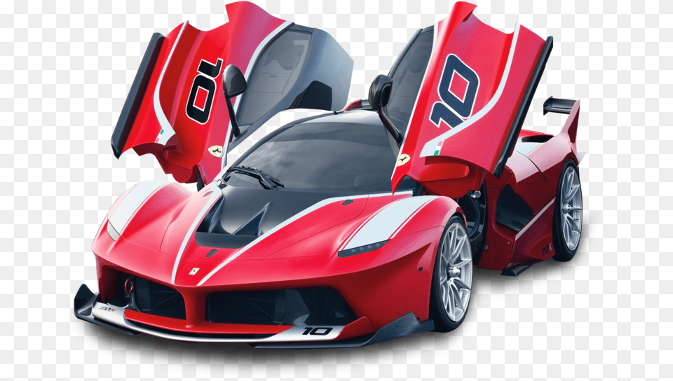 Red Ferrari Fxx K Car Image 124 Scale Ferrari Fxx K, Vehicle, Transportation, Sports Car, Alloy Wheel Png