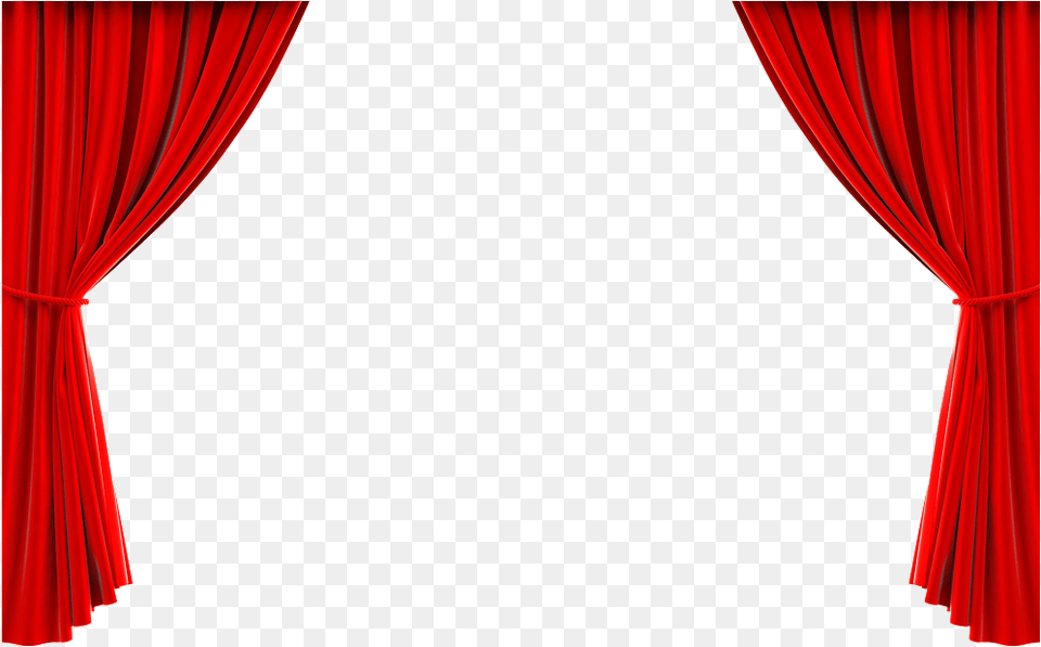 Red Festive Curtain Psd Decorative Psd Image Window Valance, Stage, Indoors, Theater Png