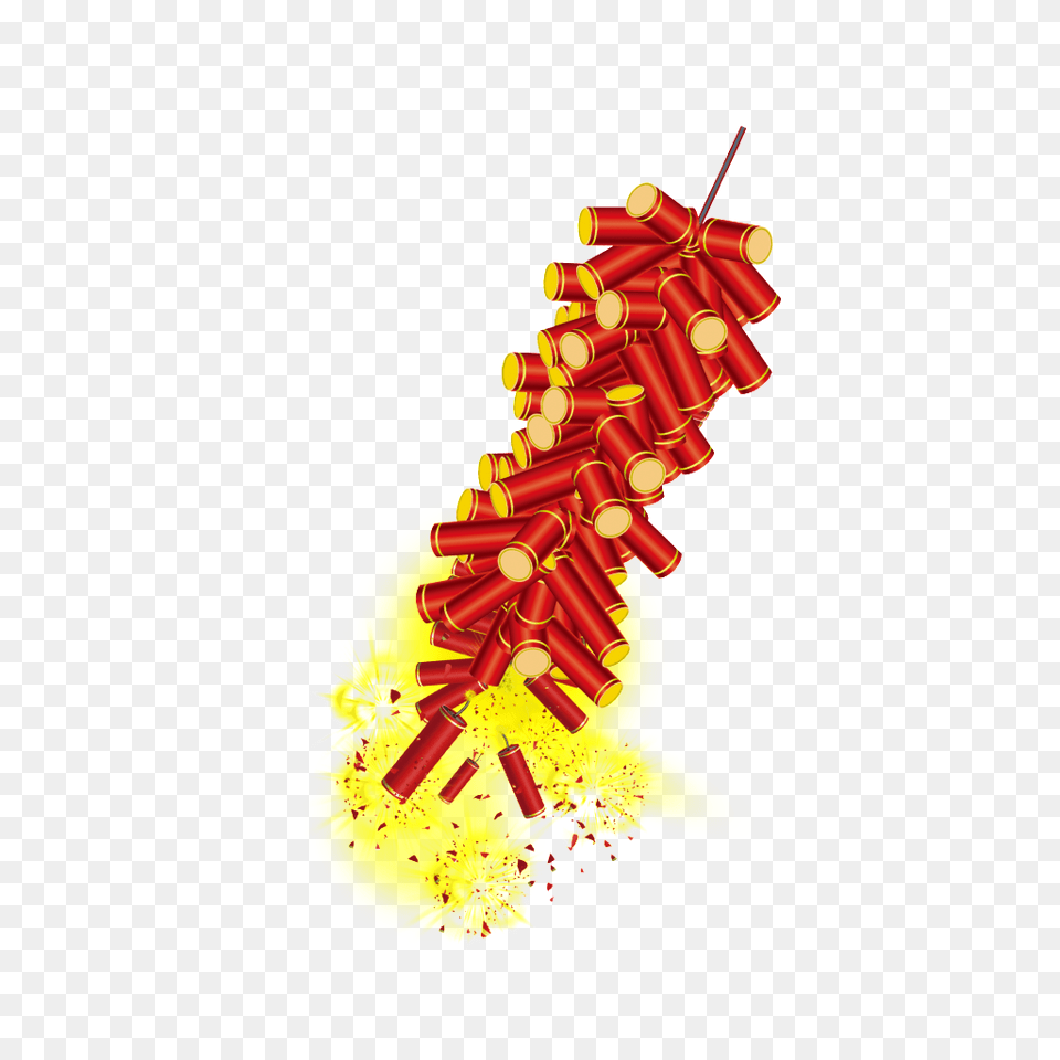 Red Festive Firecracker Free Download Vector, Dynamite, Weapon Png Image