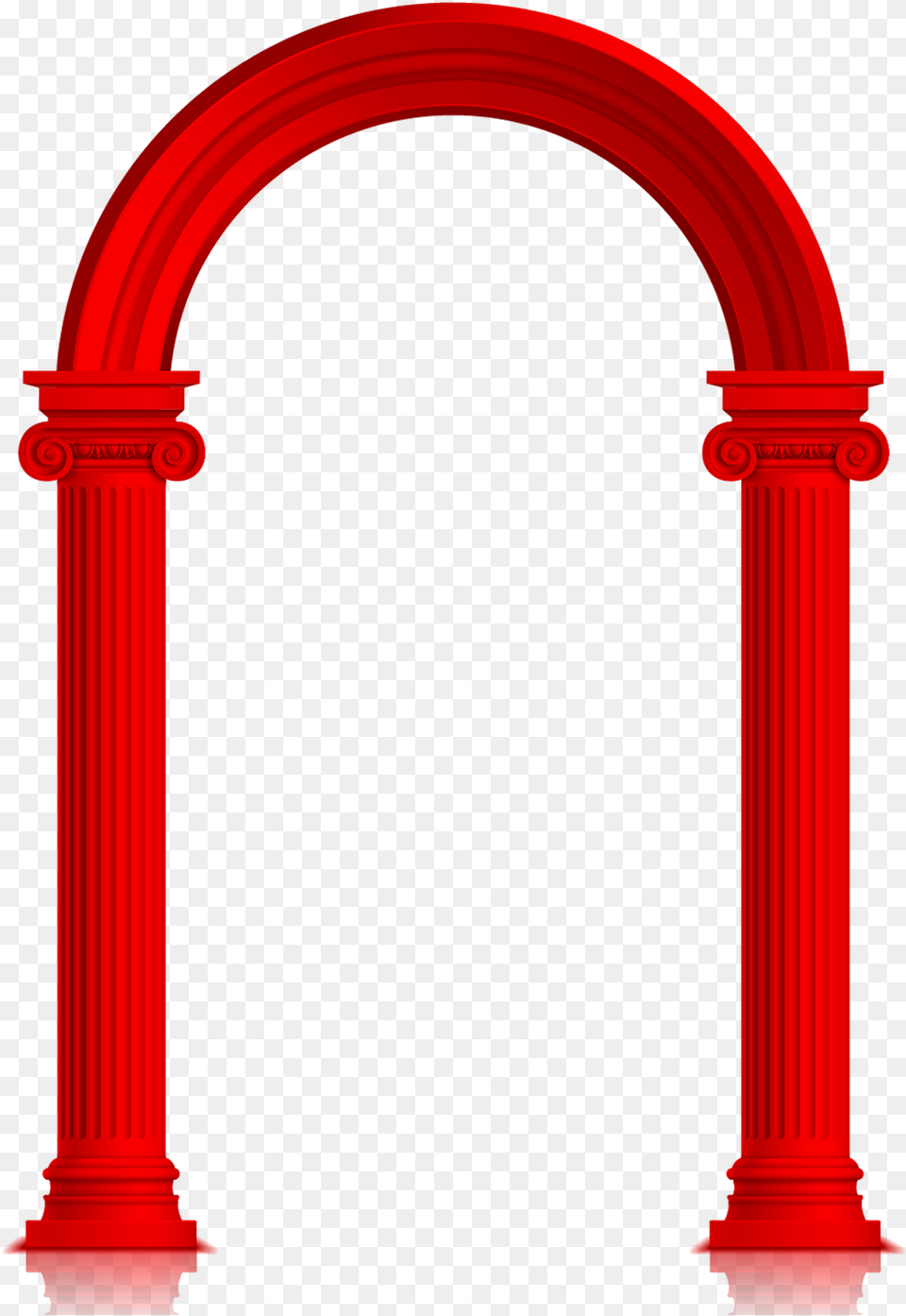 Red Festive Vintage Arch Decoration Vector Red, Architecture, Pillar Free Transparent Png