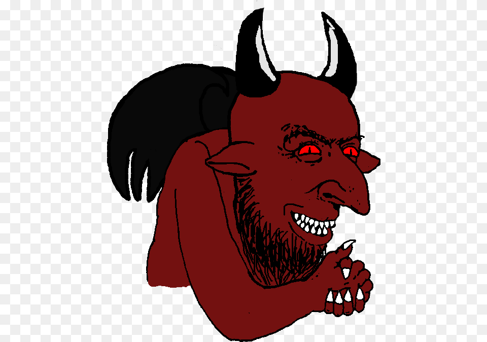 Red Fictional Character Mammal Vertebrate Nose Cartoon Demon Jew, Adult, Male, Man, Person Png