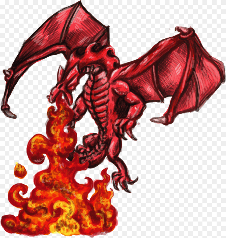 Red Fire Fire Breathing Dragon Drawing, Suit, Clothing, Formal Wear, Person Free Png