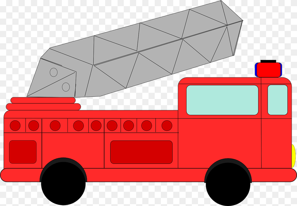 Red Fire Truck Clip Art, Transportation, Vehicle, Fire Truck Png Image