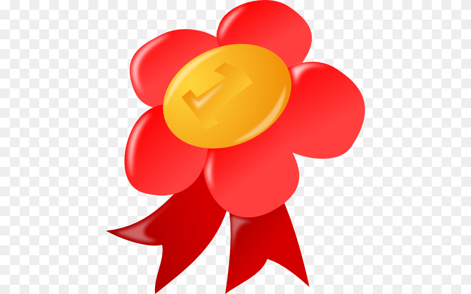 Red First Place Award Ribbon Clip Art, Balloon, Flower, Plant Png