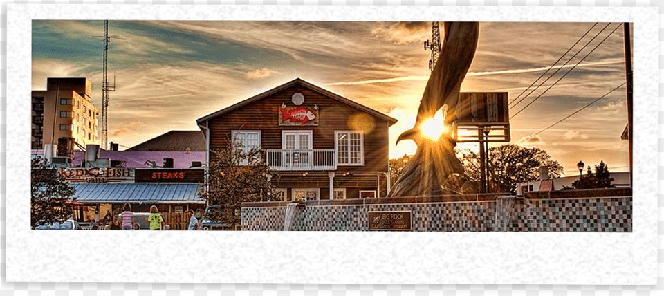 Red Fish Grill Atlantic Beach, Architecture, Sunlight, Sky, Shelter Free Transparent Png