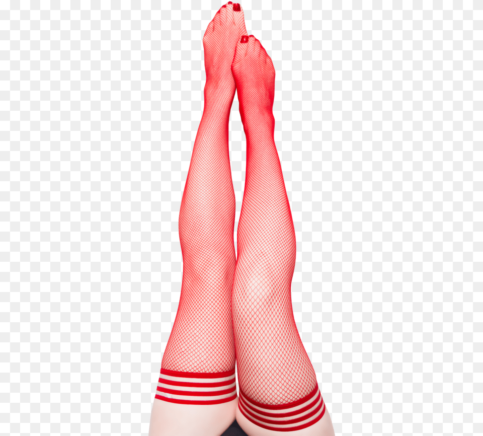 Red Fishnet Red Fishnets, Clothing, Hosiery, Adult, Female Free Png