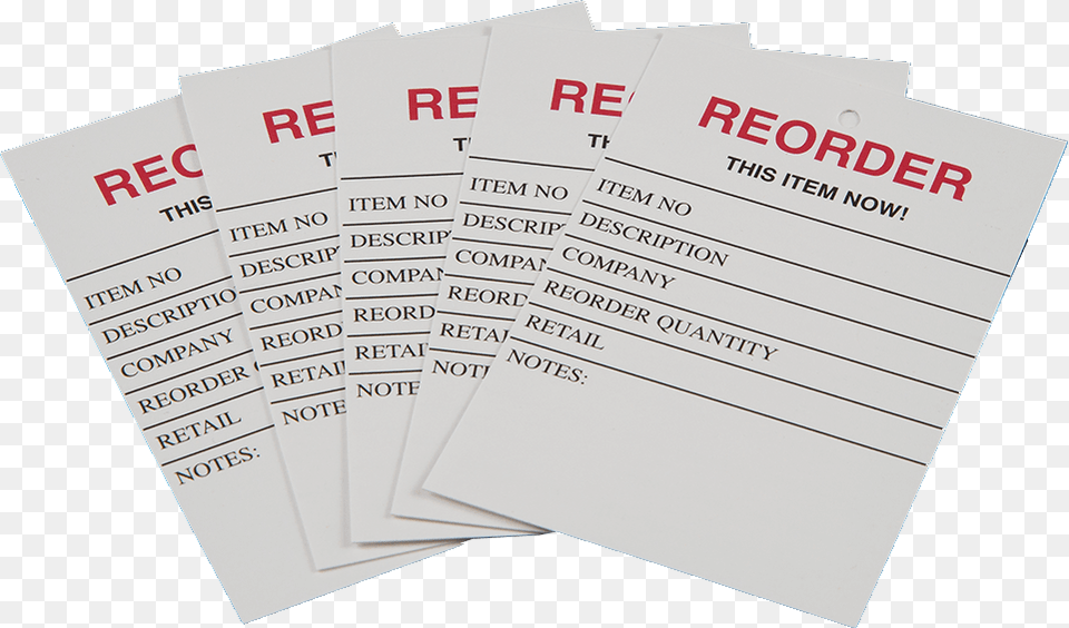 Red Flag Inventory Control Tags Can Be Used As A Stand Alone Re Order, Advertisement, Poster, Text, Paper Png Image