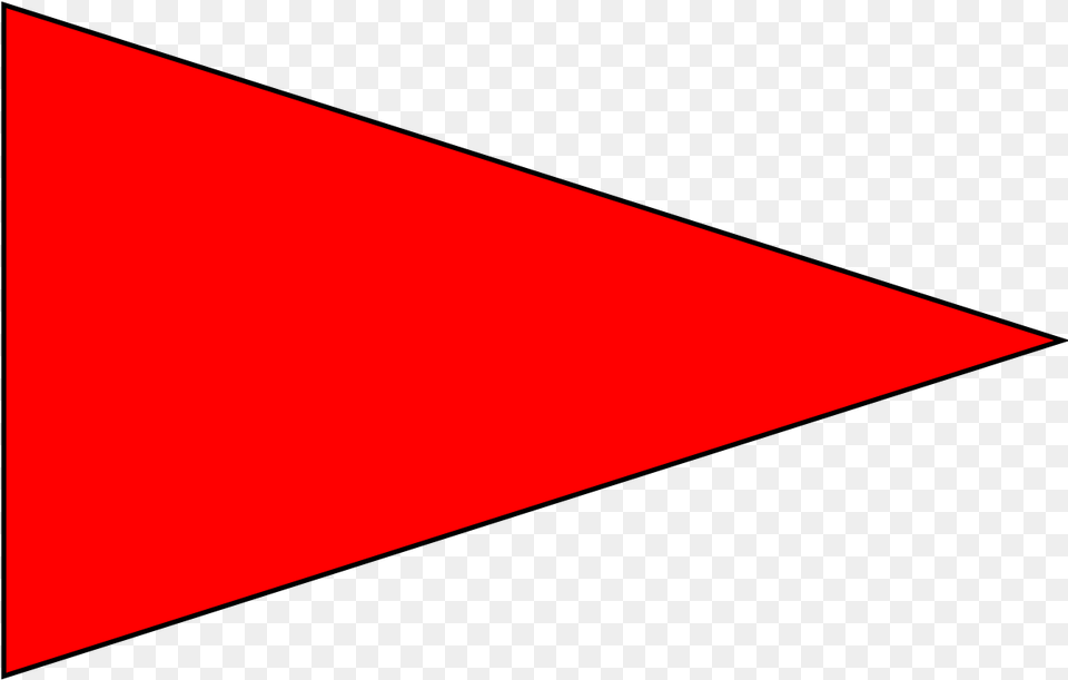 Red Flag Warning Right Red Arrow Clipart Full Red Arrow, Triangle Free Png Download