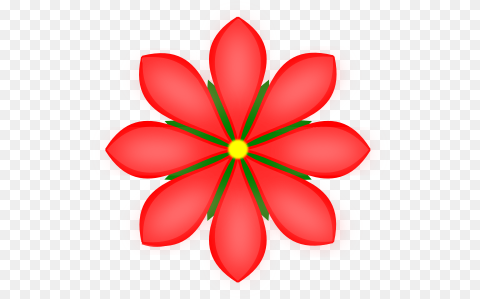 Red Flower Clip Art, Dahlia, Plant, Petal, Pattern Free Png Download